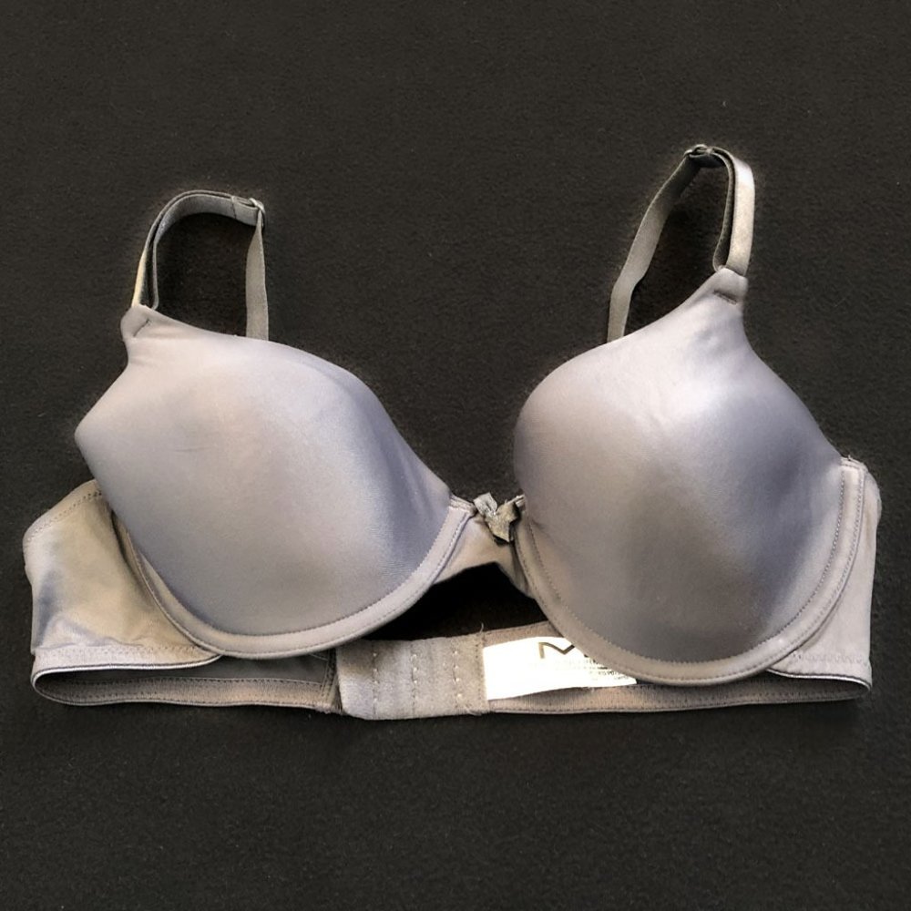 nwot MAIDENFORM underwire demi tshirt bra grey